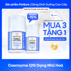 Coenzyme Q10 nhũ hoá cho chó mèo - Nota Pet VN phân phối chính hãng